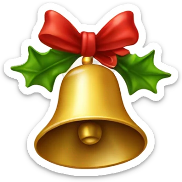 Realistic Jingle bells sticker