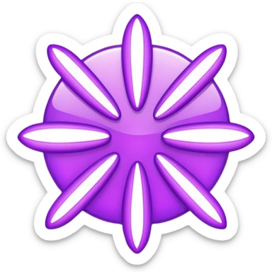 glitter purple symbol cancel sticker