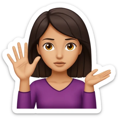 Woman Gesturing No sticker