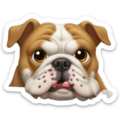 bulldog y dinosaurio en un coche pistacho sticker