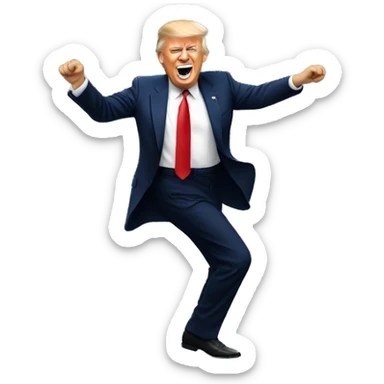 Donald trump dancing sticker