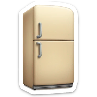 Beige fridge sticker