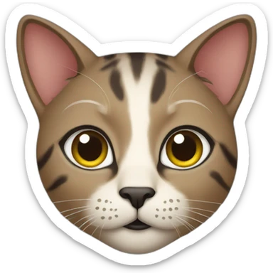 An Indian cat female sticker