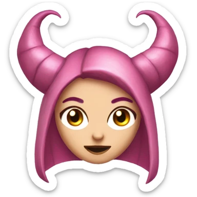 pink  succubus  sticker