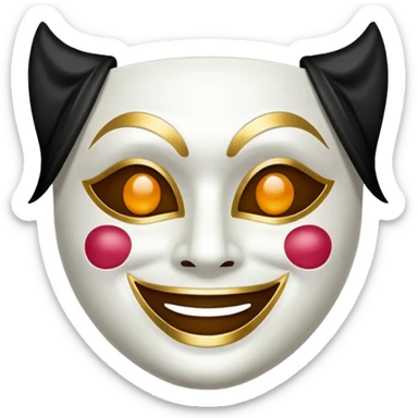 Theater mask sticker