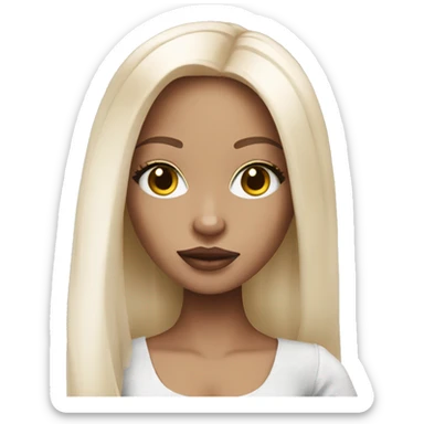 White bratz doll sticker