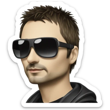 Matt Bellamy from Muse sticker