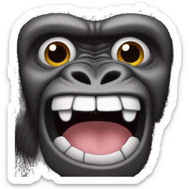 Gorille qui pleure de rire  sticker