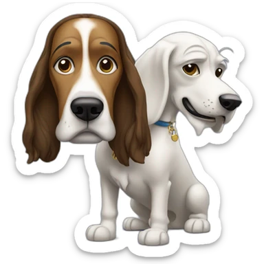 Snoop dog with à dog sticker