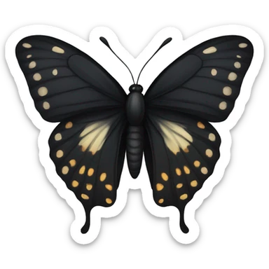 Black butterfly  sticker