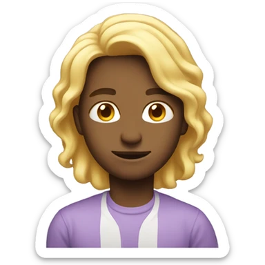 Light purple heat emoji  sticker