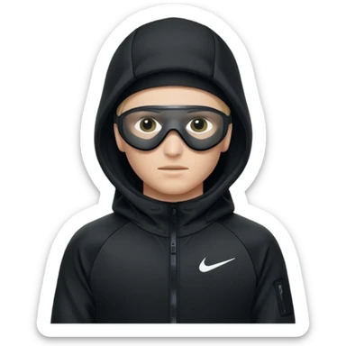 White person wearing a Nike Tex with hood and ski mask co all black and https://encrypted-tbn0.gstatic.com/images?q=tbn:ANd9GcTQEV3H5Fpq8Dp-ki2RTwgbdHqMsKZzDtarA9ywqiFzKVKjxdLc5Fq9yDOax7-XC4trueI2pFuItpqM_TVrGODdDG5la_rbm9lB8utSLKXm&s=10 sticker