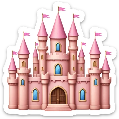 pink castle sticker