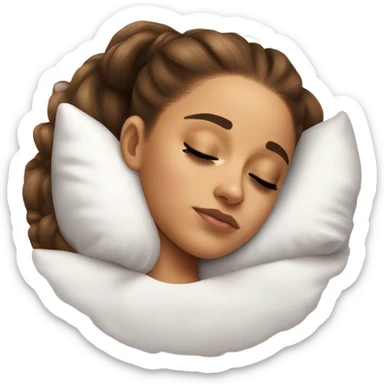 Hyper Realistic Ariana Grande asleep sticker