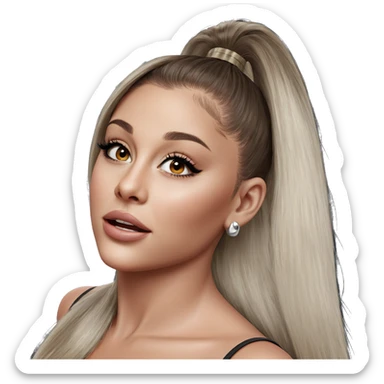 realistic portrait of girl sticker