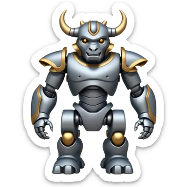 Robot Minotaur sticker
