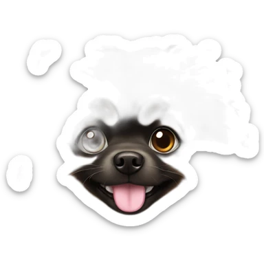 Dark Pomeranian sticker