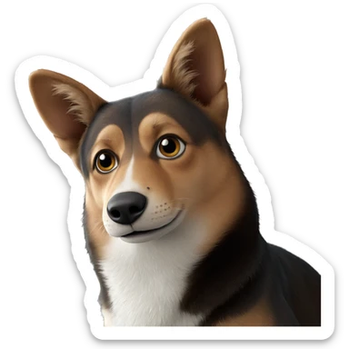 realistic animal by the window sticker