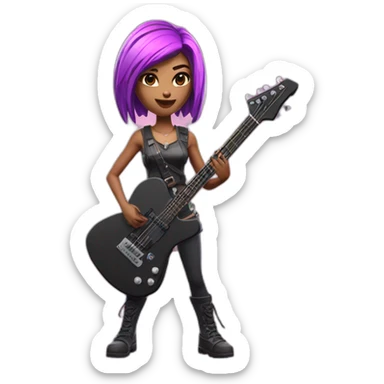 power chord character female fortnite sticker