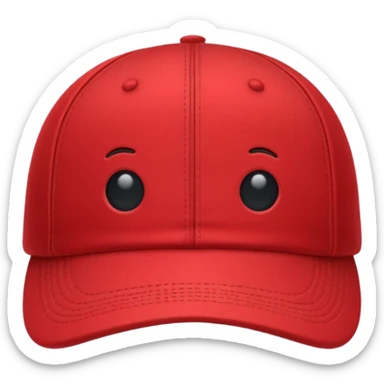 cap cloth red sticker