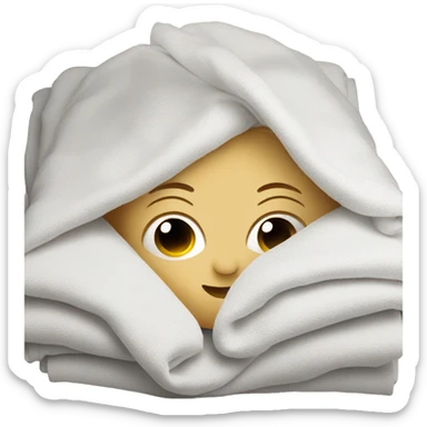 Baby blankets folded sticker