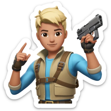 fortnite game sticker