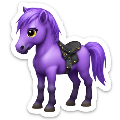punk-baby-horse-purple sticker
