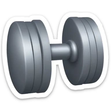 gym dumbell ball sticker