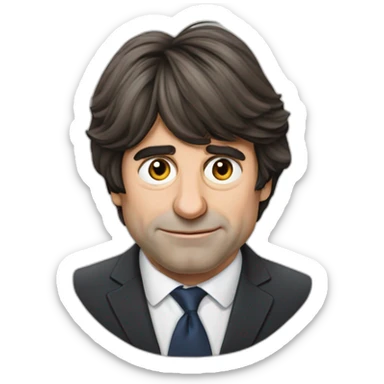 puigdemont perrea hasta abajo sticker