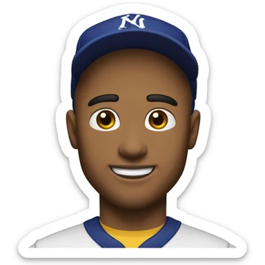 Hombre con gorra new era sticker