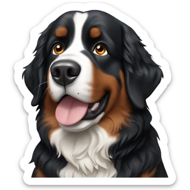 A Bernese mountain dog sticker