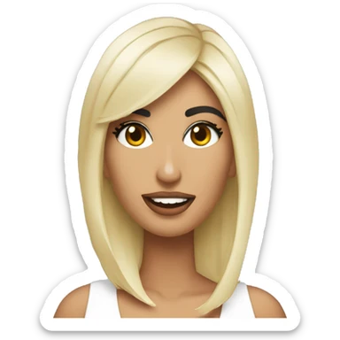 faz um emoji da kim kardashain sticker