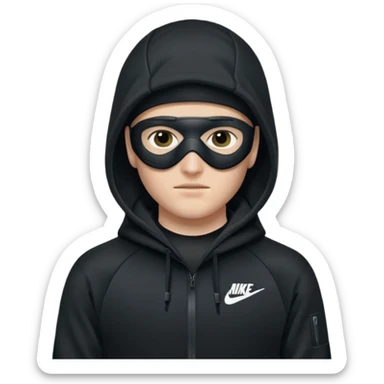 White person wearing a Nike Tex with hood and ski mask co all black and https://encrypted-tbn0.gstatic.com/images?q=tbn:ANd9GcTQEV3H5Fpq8Dp-ki2RTwgbdHqMsKZzDtarA9ywqiFzKVKjxdLc5Fq9yDOax7-XC4trueI2pFuItpqM_TVrGODdDG5la_rbm9lB8utSLKXm&s=10 sticker