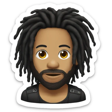 Lenny kravitz dreadlocks sticker