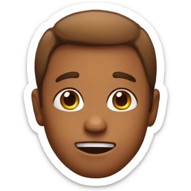 Emoji feeling cute sticker