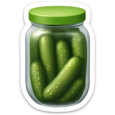 Pickle jar sticker