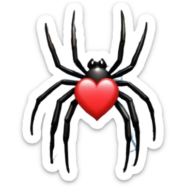 Make the I love u using spider web emoji 

 sticker