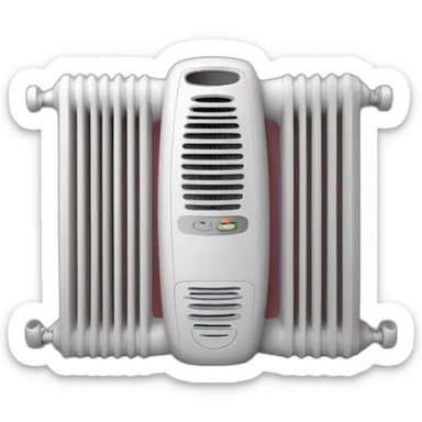 Téléphone sur radiateur sticker