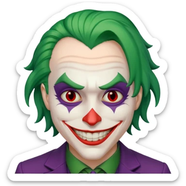 Joker ki souris avec des yeux rouge sticker