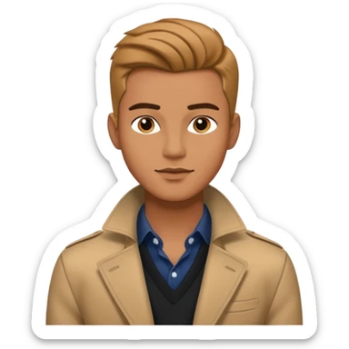 male fashion model sticker