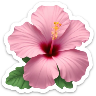 Pastel hibiscus  sticker