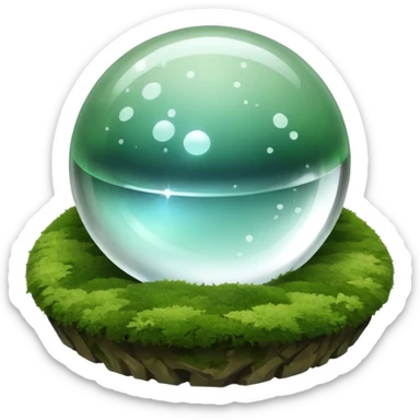 I want an emoji to use for mental wellness in a mystical setting. I want to reference an object that symbolizes the term "Clarity Seeker". It should be relaxing and calm in nature. Not a person, a symbol sticker