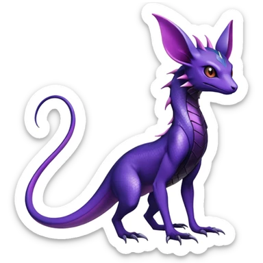Shiny Salandit-Noivern-Espeon-Hybrid (Full body) sticker