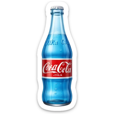 Nuka Cola blue bottle sticker