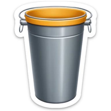 trash bin container with rim sticker