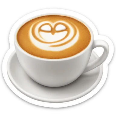 Realistic pumpkin latte sticker