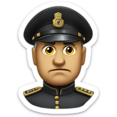 mussolini-angry sticker