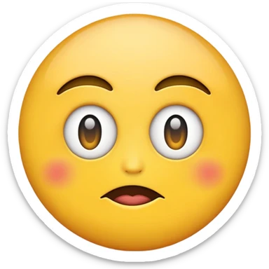 Emoji with one eye rolling sticker