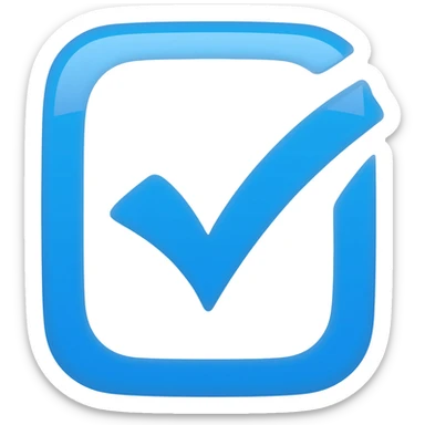 Blu tike just like Instagram account verification symbol sticker