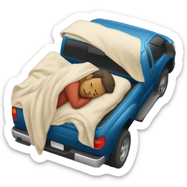 Nap in a truck sticker